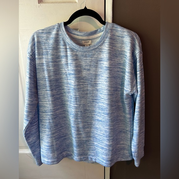J Crew Factory NWT Space Dyed Sweatshirt. Ocean Space Dye Color. Size S. - Picture 1 of 4